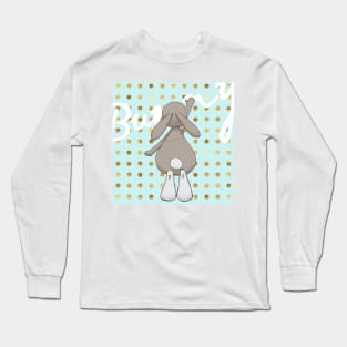 Little bunny on cute pattern Long Sleeve T-Shirt
